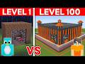 Level 1 to 100 Prison Escape in Minecraft