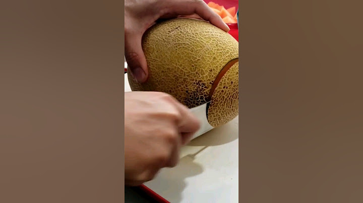 how to CUT CANTALOUPE TUTORIAL 🍈😯🗡