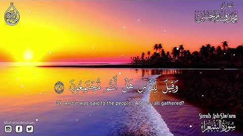 سورة الشعراء ♦ القارئ محمد هشام ماشاء الله مقام هأدى💕 !