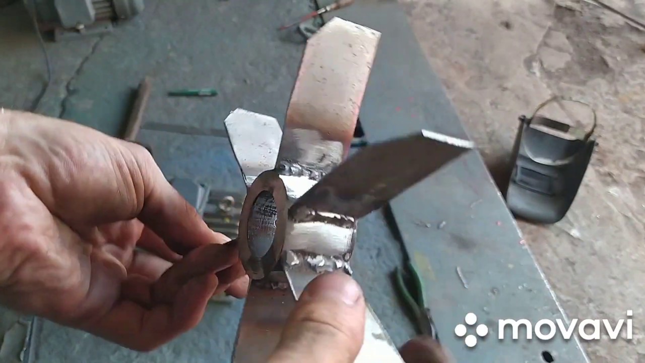 Изготовление вентилятора для охлаждения электродвигателя - YouTube