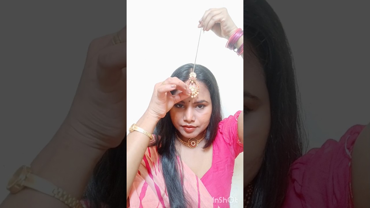 💁Try This earrings to maangtika hack 