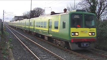 Irish Rail 8520 & 8100 Class Dart Trains - Sandymount, Dublin