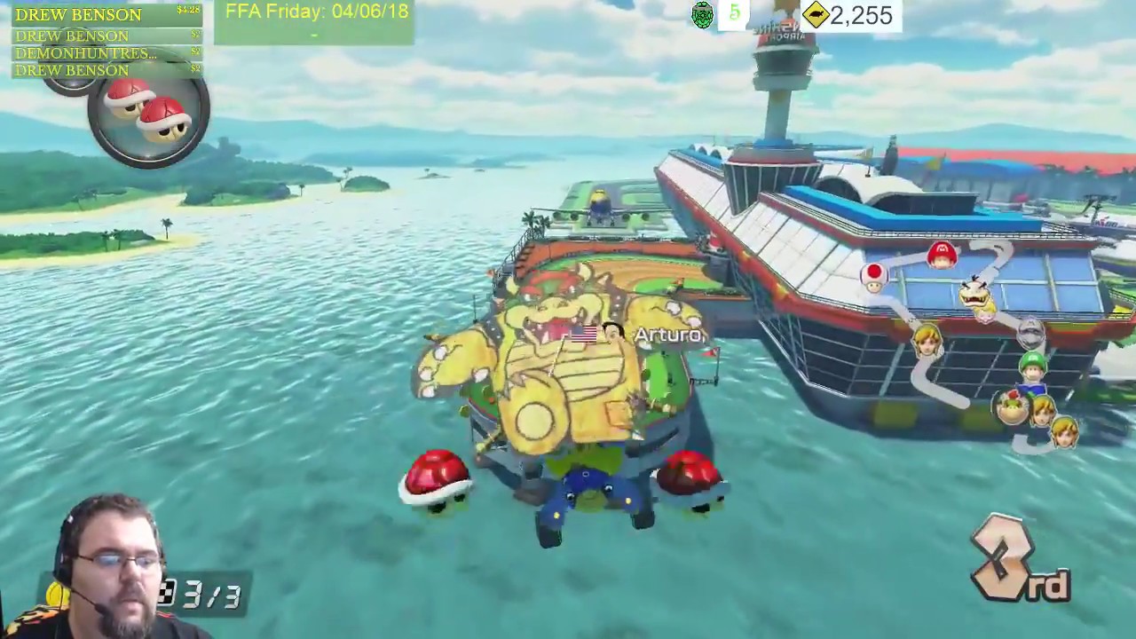 gaming logo Free For All Friday - Mario Kart 8 Deluxe - Playing with Subs - Brought to you by Drew Benson!