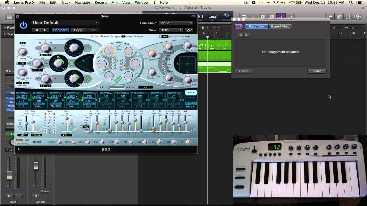 logic pro x controller assignments expert view