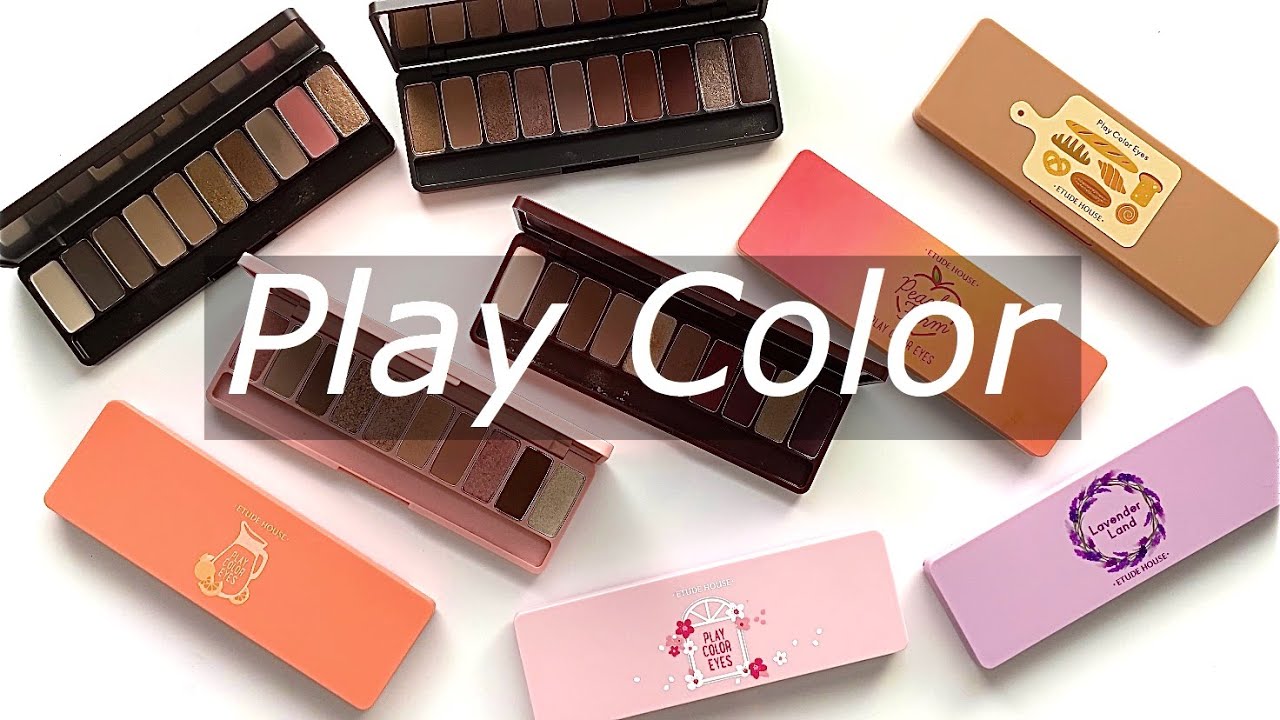 9種類 エチュードハウスのアイシャドウパレットを徹底比較 イエベ ブルベ Tsumiki S Notes Youtube