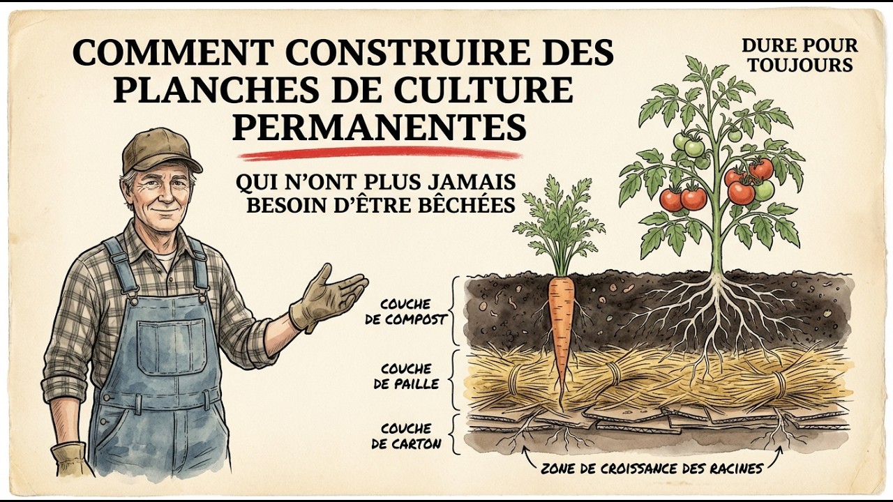 Comment construire des plates-bandes permanentes qui ne nécessitent plus jamais de labour