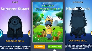 Minion Rush V.8.8.0F Update Lucky Clover Field New Special Mission & Hippie Kevin Sorcerer Stuart