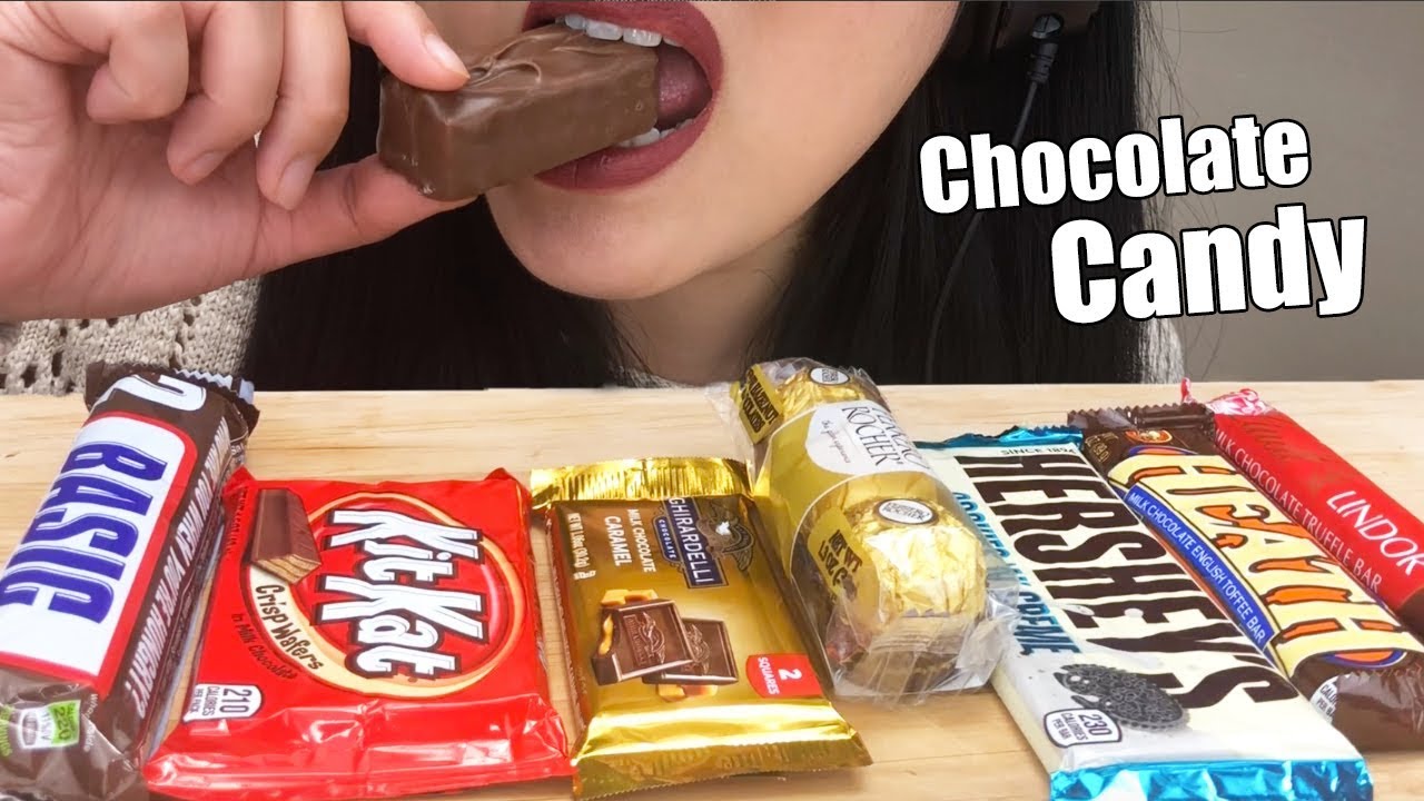 ** ASMR CHOCOLATE CANDY ** CRUNCHY, CHEWY & SOFT EATING SOUNDS ASMR