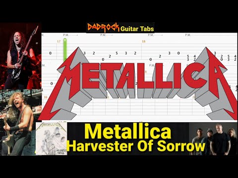 Harvester Of Sorrow - Metallica - Guitar + Bass TABS Lesson