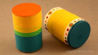 How to Make a Tin Can Drum | Sophie's World