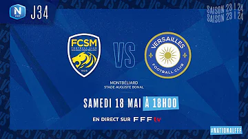 J34 I FC Sochaux M. - FC Versailles (1-1), le résumé I National FFF 2023-2024