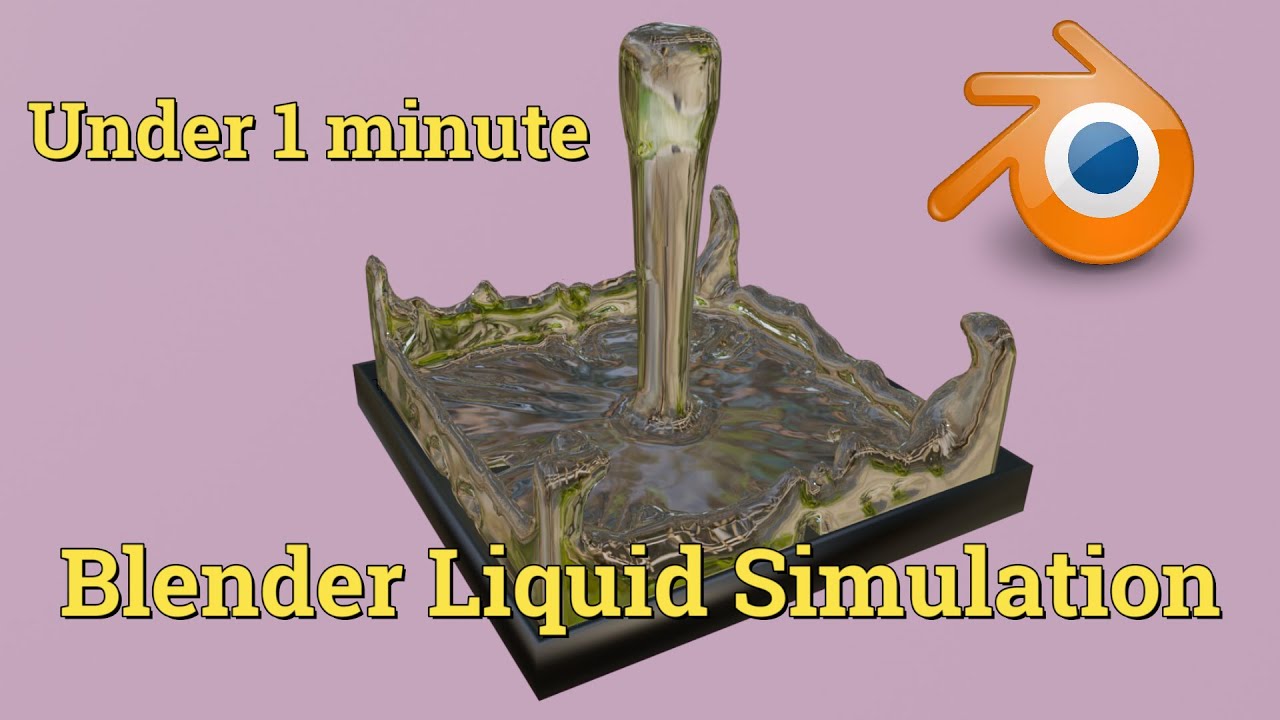 Liquid Simulation in Under 1 Minute Blender Tutorial - YouTube