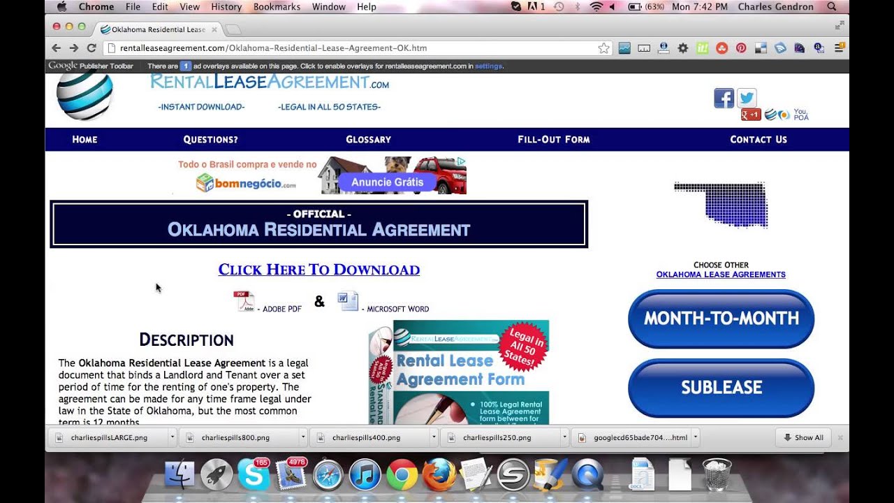 Oklahoma Residential Lease Agreement | FreeLegalAid