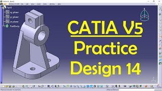 CATIA V5 Practice Design 14 for beginners | CATIA Practice | CAD Designs