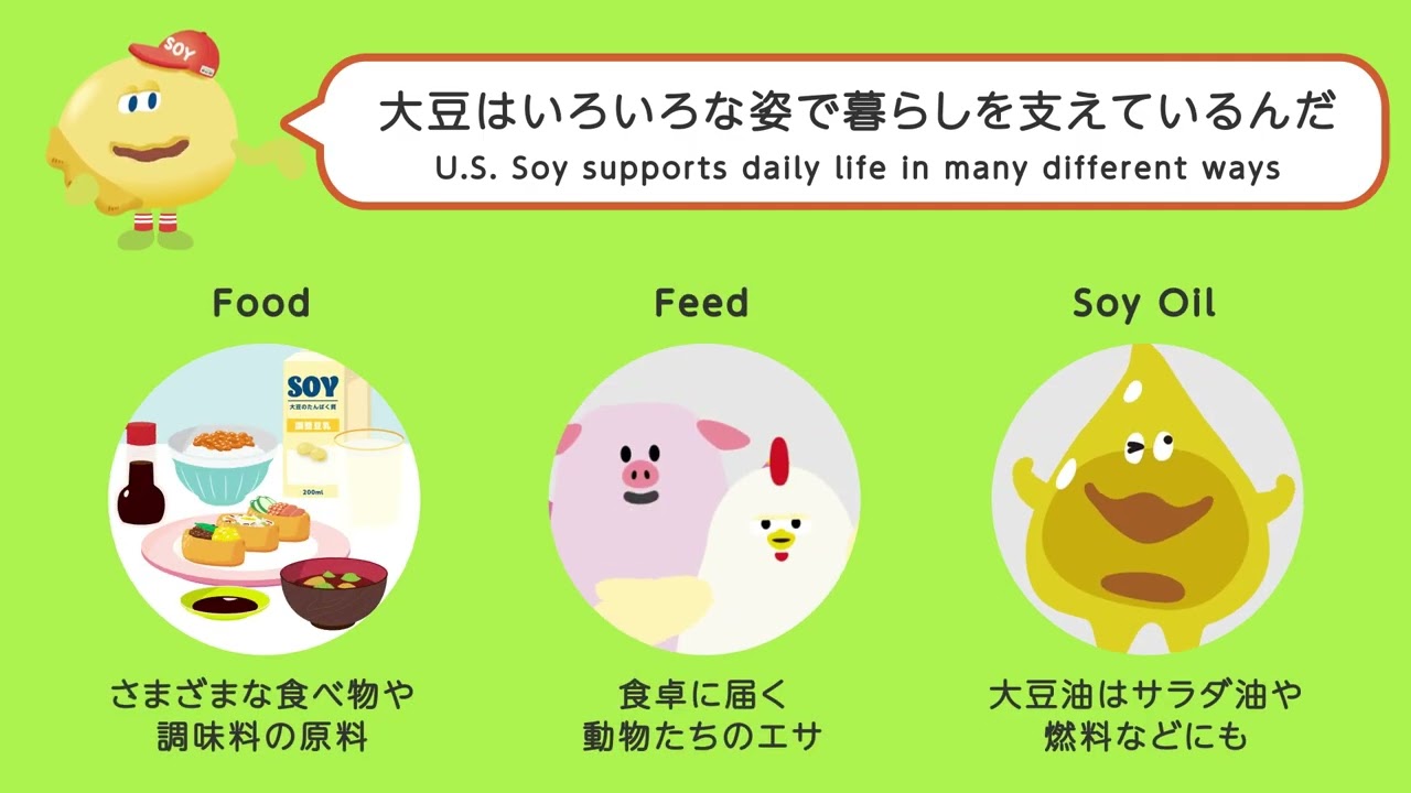 アメリカ大豆輸出協会(USSEC) 2026年CM - 知ってる？篇 - - YouTube