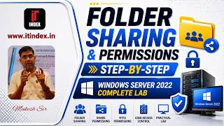 Folder Sharing and Permissions Step-by-Step | Windows Server 2022 Complete Lab