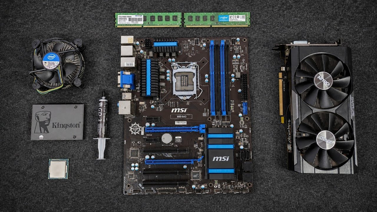 自作PC i5-4690K R9 390X メモリ8GB SSD128GB I5 4690K + R9 380X Low Budget Build Gaming PC - YouTube