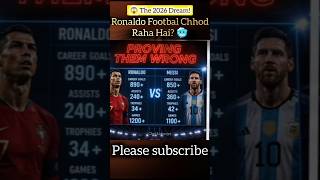 Ronaldo Footbal Chhod Raha Hai? 🥶😱 The 2026 Dream! #Shorts