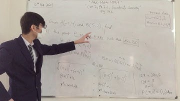 Grade 9- Add Maths- 4037- Coordinate Geometry- Ch 7, Ex 7.1, Q7