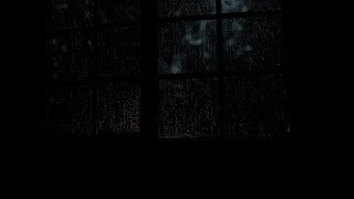 Black Screen Window | Peaceful Rainy Forest Bedroom - Relaxing Rain Sounds to Heal Mind, Deep Sleep