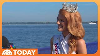 Miss America Talks Helping to Kick Off Parade of Sail