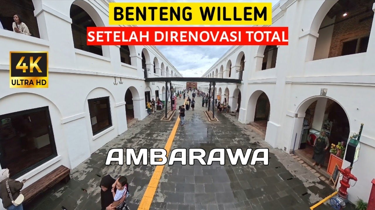𝗔𝗠𝗕𝗔𝗥𝗔𝗪𝗔 // Benteng WILLEM saat ini setelah renovasi besar-besaran.