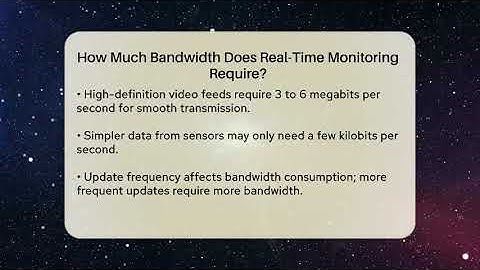 How Much Bandwidth Does Real-Time Monitoring Require? - Talking Tech Trends
