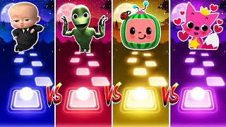 Boss Baby Vs Alien Dance Vs Cocomelon Vs Pinkfong Tiles Hop Edm Rush