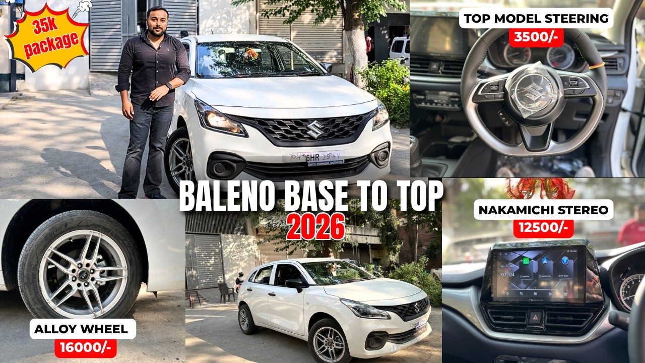 2026 BALENO BASE TO TOP MODIFICATION WITH PRICES BALENO MODIFIED 2026 ...