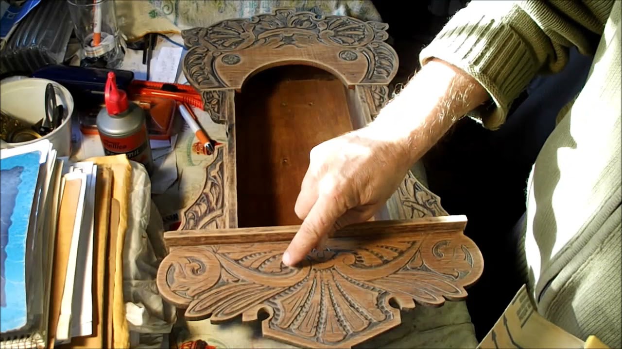 Restauración de reloj de pared, mueble y máquina; 1 de 4 - YouTube