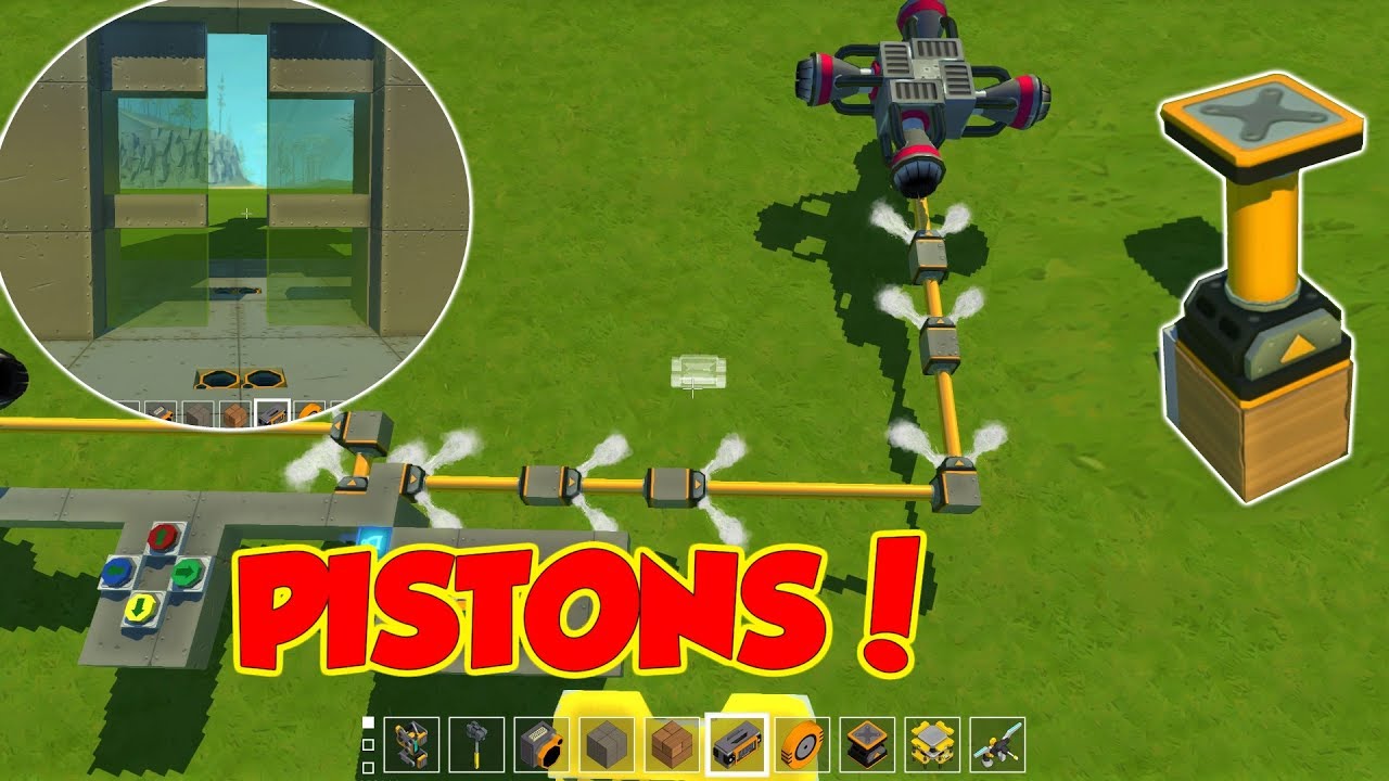 PISTONS! new glitches already? p Scrap Mechanic update YouTube