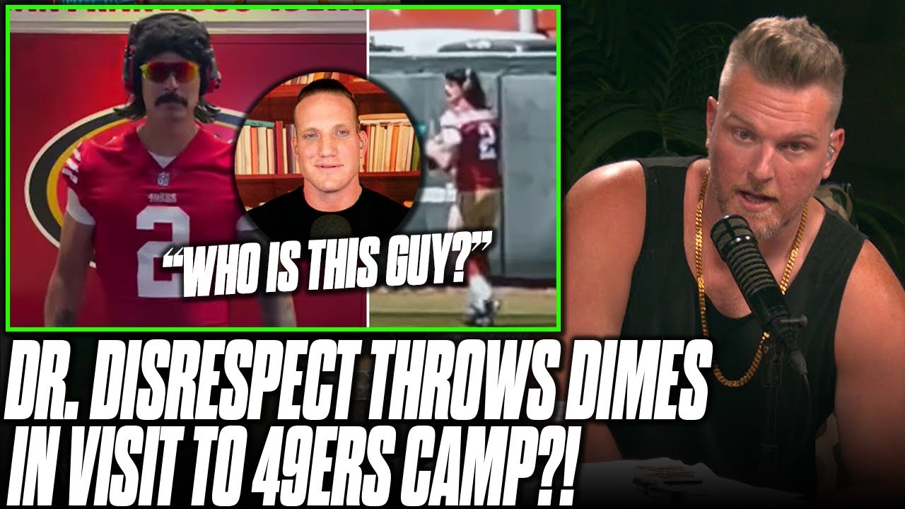 Dr Disrespect Throws 70 YARD BOMB At 49ers Camp?! #drdisrespect