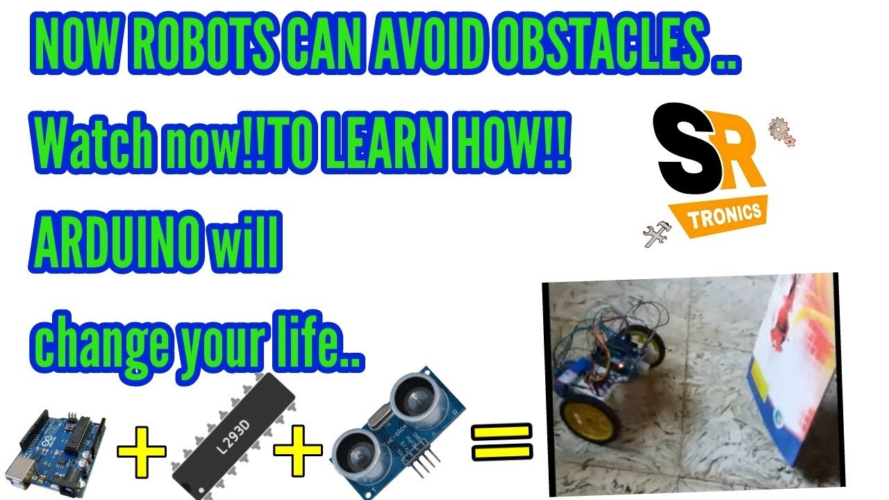 how to make obstacle avoiding arduino robot - YouTube