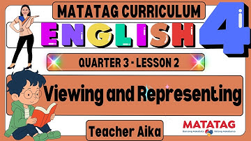 MATATAG English 4 Grade 4 Quarter 3 Lesson 2 Viewing and Representing