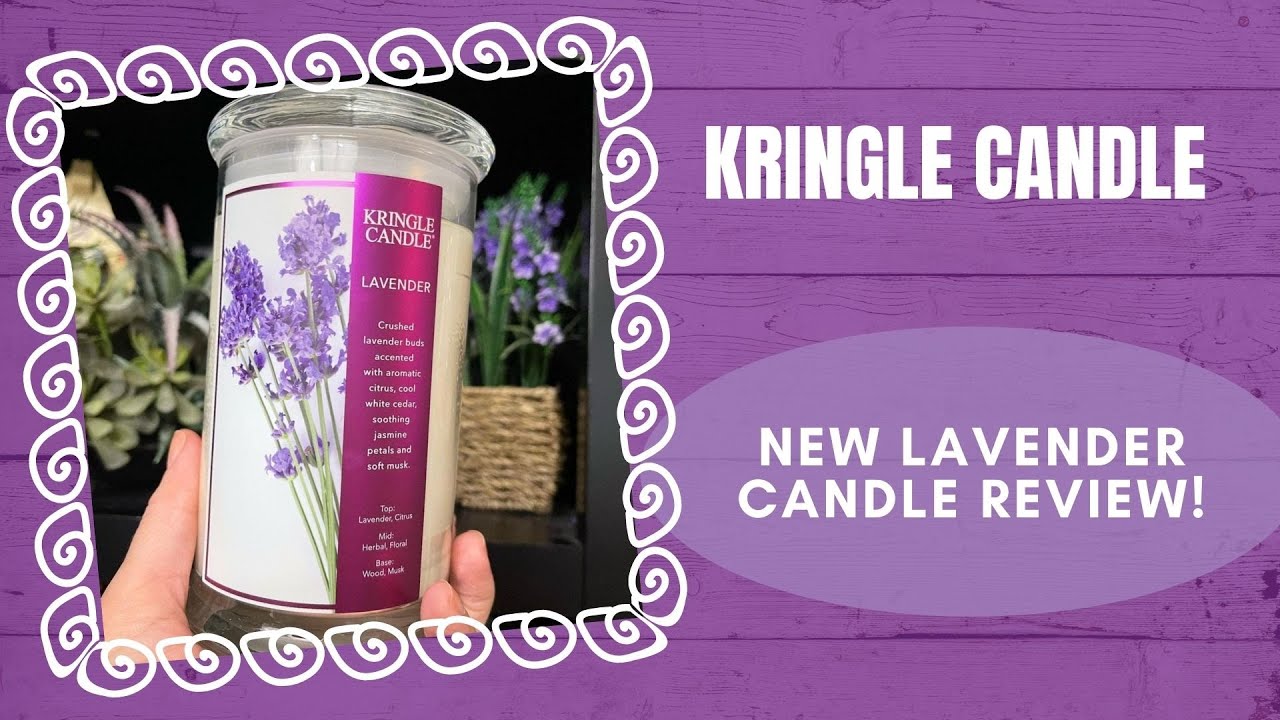 KRINGLE CANDLE New Lavender Candle Review YouTube