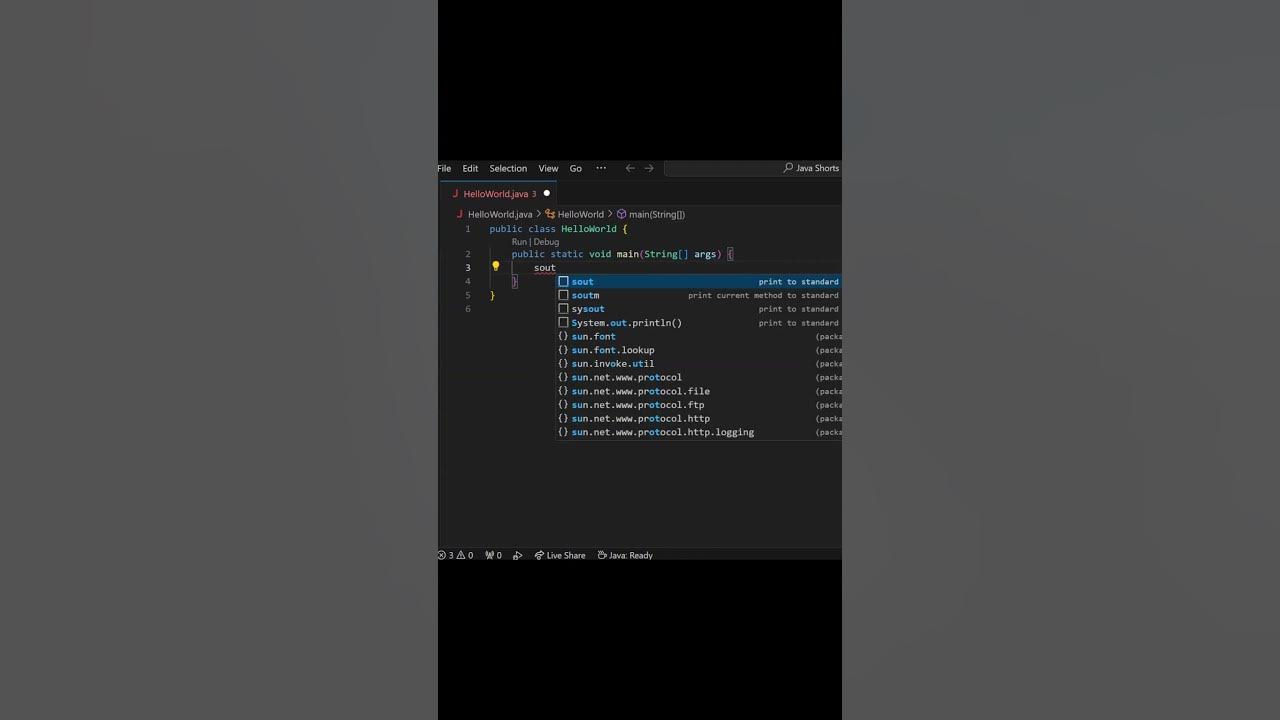 How to Print 'Hello World!' in Java Using VS Code | Quick Tutorial for ...