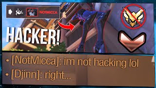 I beat a BRONZE HACKER/CHEATER playing in MASTER as Widowmaker - Overwatch Ashe Gameplay