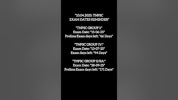 #tnpsc #exam #preparation #group42025 #group4 #notes