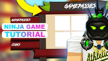 Ninja Game ROBLOX UI Tutorial In PHOTOSHOP! (Part 6) | GFX COMET