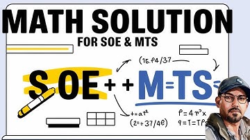 MATH PAPER SOLUTION SOE MERITORIOUS | SOE MERITORIOUS EXAM PREPARATION 2025 @digitechgyan