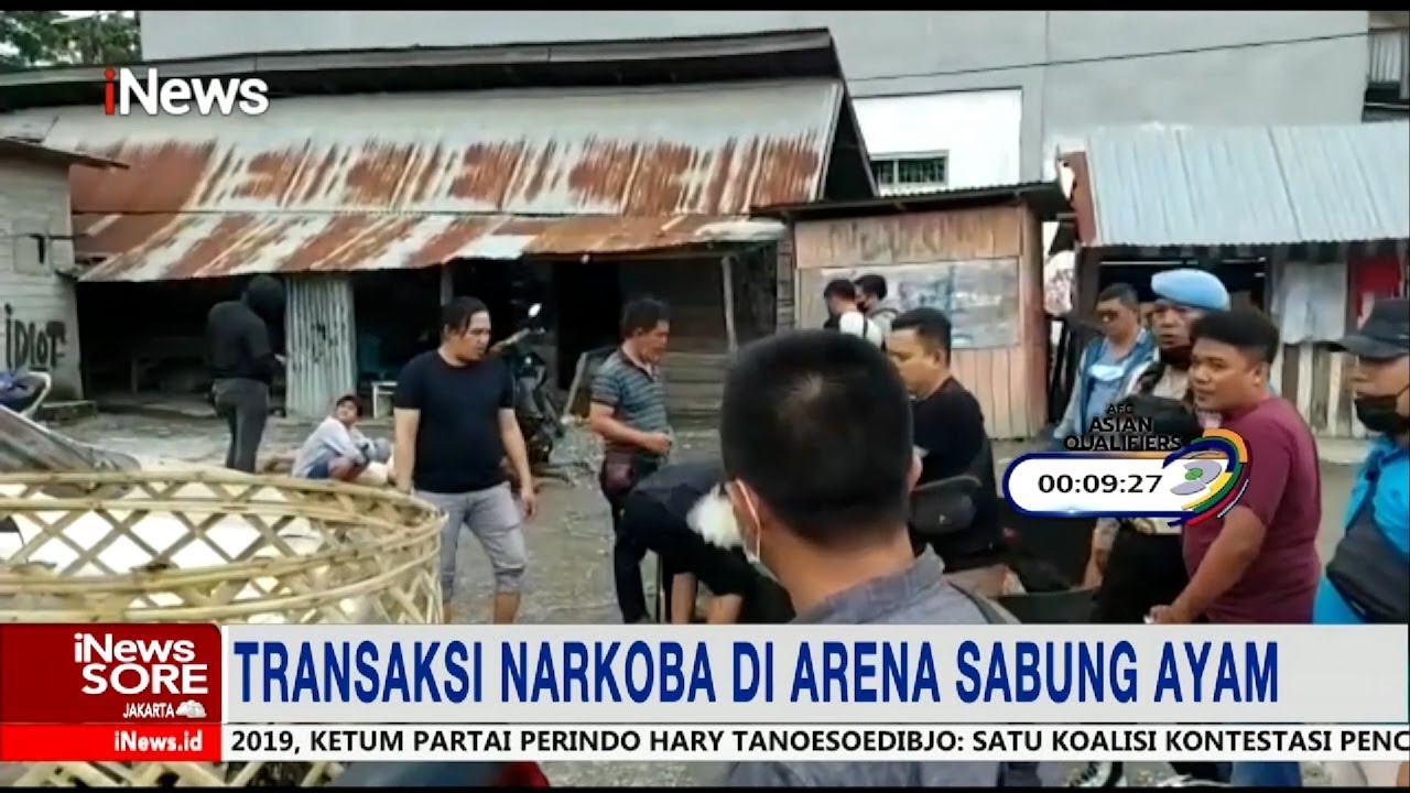 Jadi Transaksi Narkoba, Polisi Gerebek Arena Sabung Ayam di Palu #iNews Sore 29/03