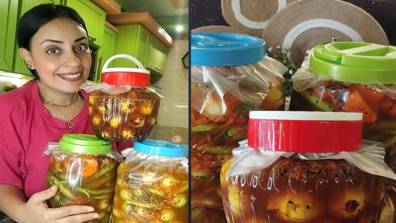 هتخللي الزيتون  من غيرنقع و لا نعصر كيلو ليمون💪🏻💪🏻♥️💃احلي طريقه لعمل الزيتون المخلل والليمون 