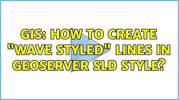 GIS: How to create "wave styled" lines in geoserver SLD style?