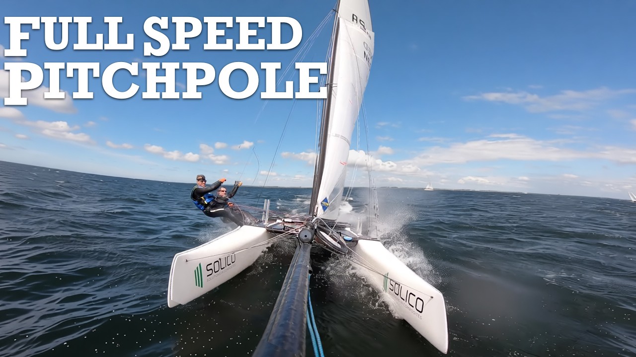 Nacra F18 Infusion (2020) - W 15-18 knots - beam reach(ish) submergin'
