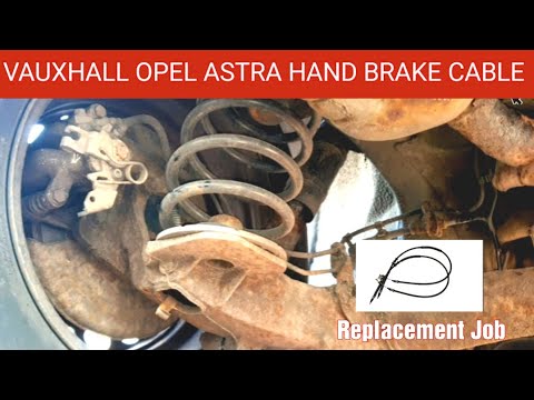 Vauxhall Opel Astra Hand Brake Cable Replacement. How to Change a Faulty Hand Brake Cable on Astra.