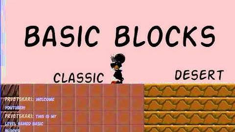 Platform racing 3: Basic blocks