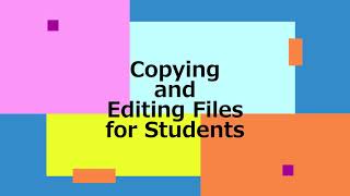 Google Classroom Group Work: Copying & Editing Files for Students