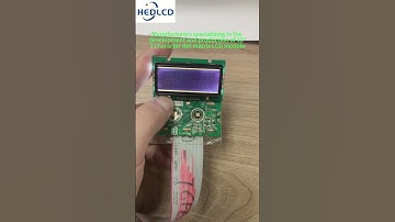 Manufacturers 81202 character dot matrix LCD display module. #electronic