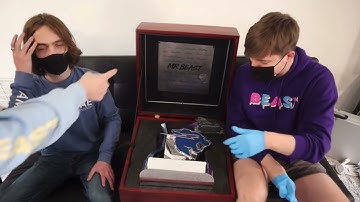 Mr Beast Receives A Custom 50M Play Button