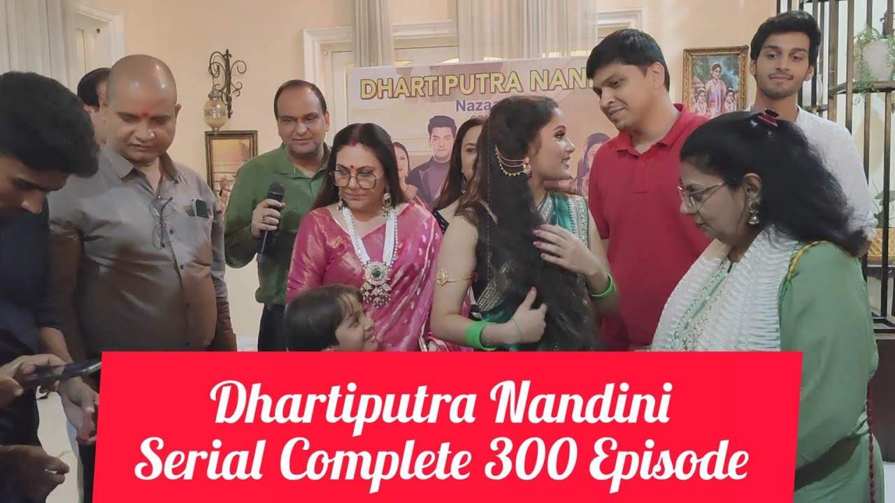 Dhartiputra Nandini Serial Completes 300 Episode Cake Cutting With Media and Last Day of Shoot